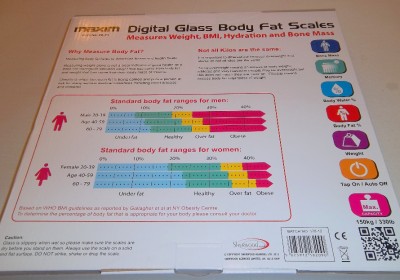 Digital Glass Body Fat Bathroom Scales Measures Weight Bmi