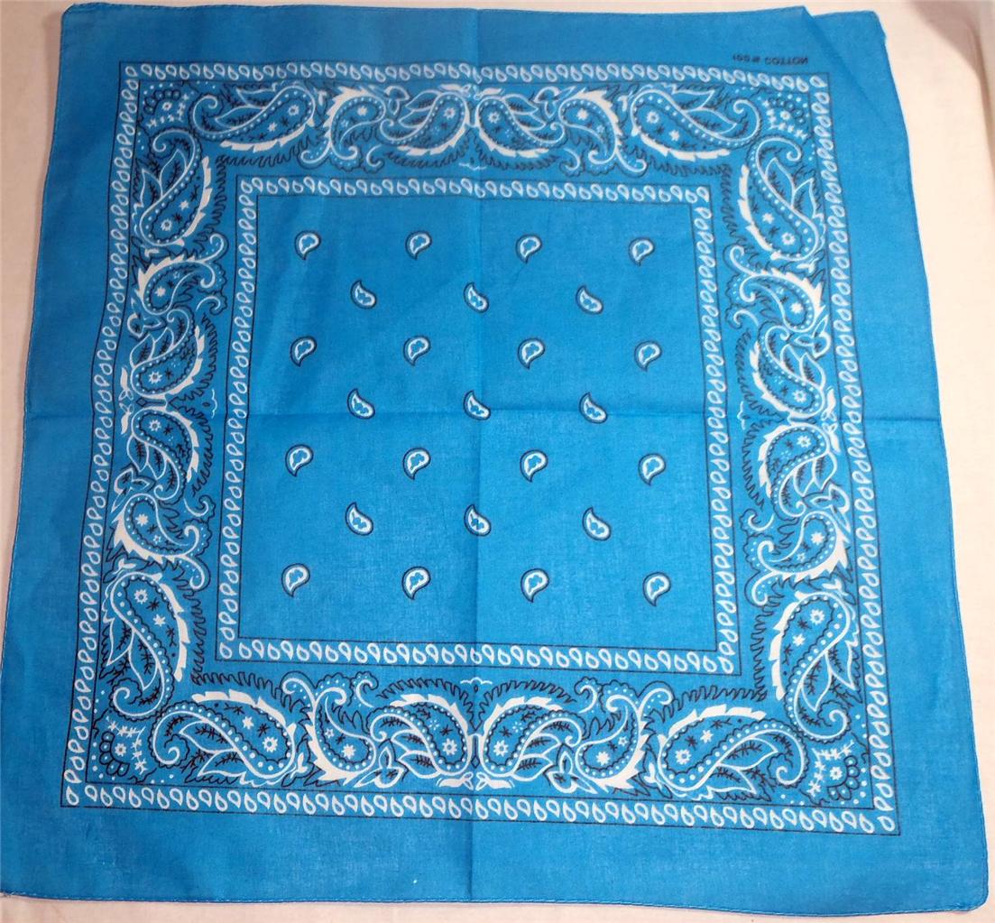 12 Paisley PRINT Bandana Handkerchief neck SCARF New Unisex Wholesale 1