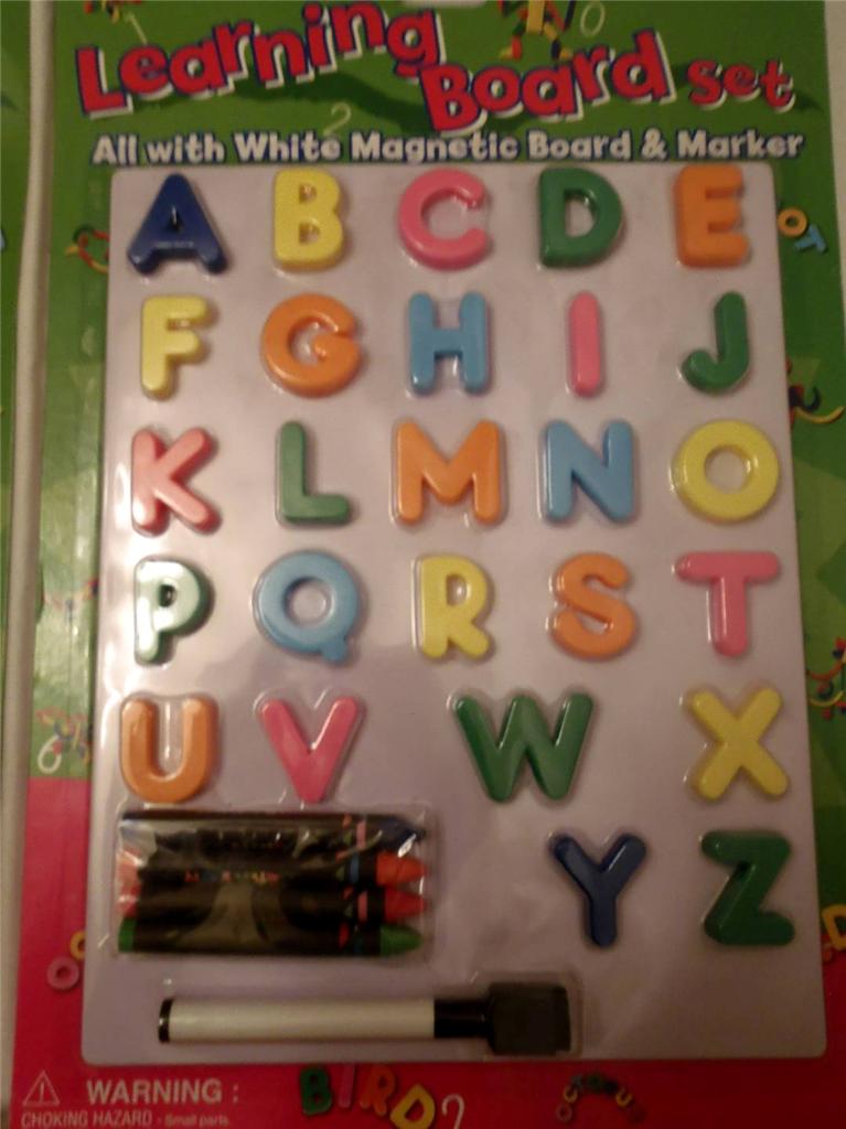 Childrens Early Learning toy White board Letters OR Numbers