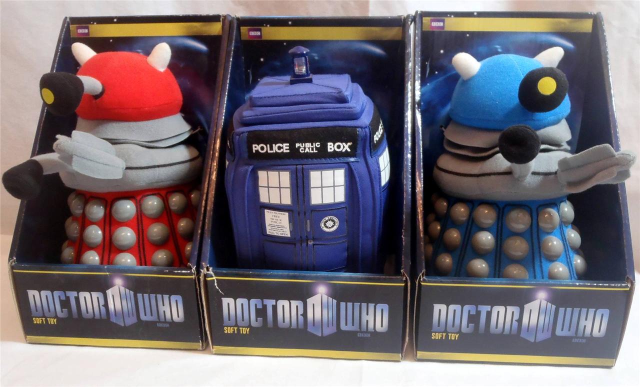 Official Doctor Dr Who 9" Plush Collectable Soft Toy Tardis Dalek New