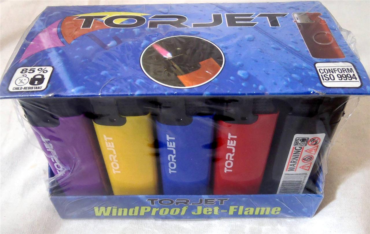 06 TORJET Windproof Wind Proof JET FLAME Refillable Electronic Lighter