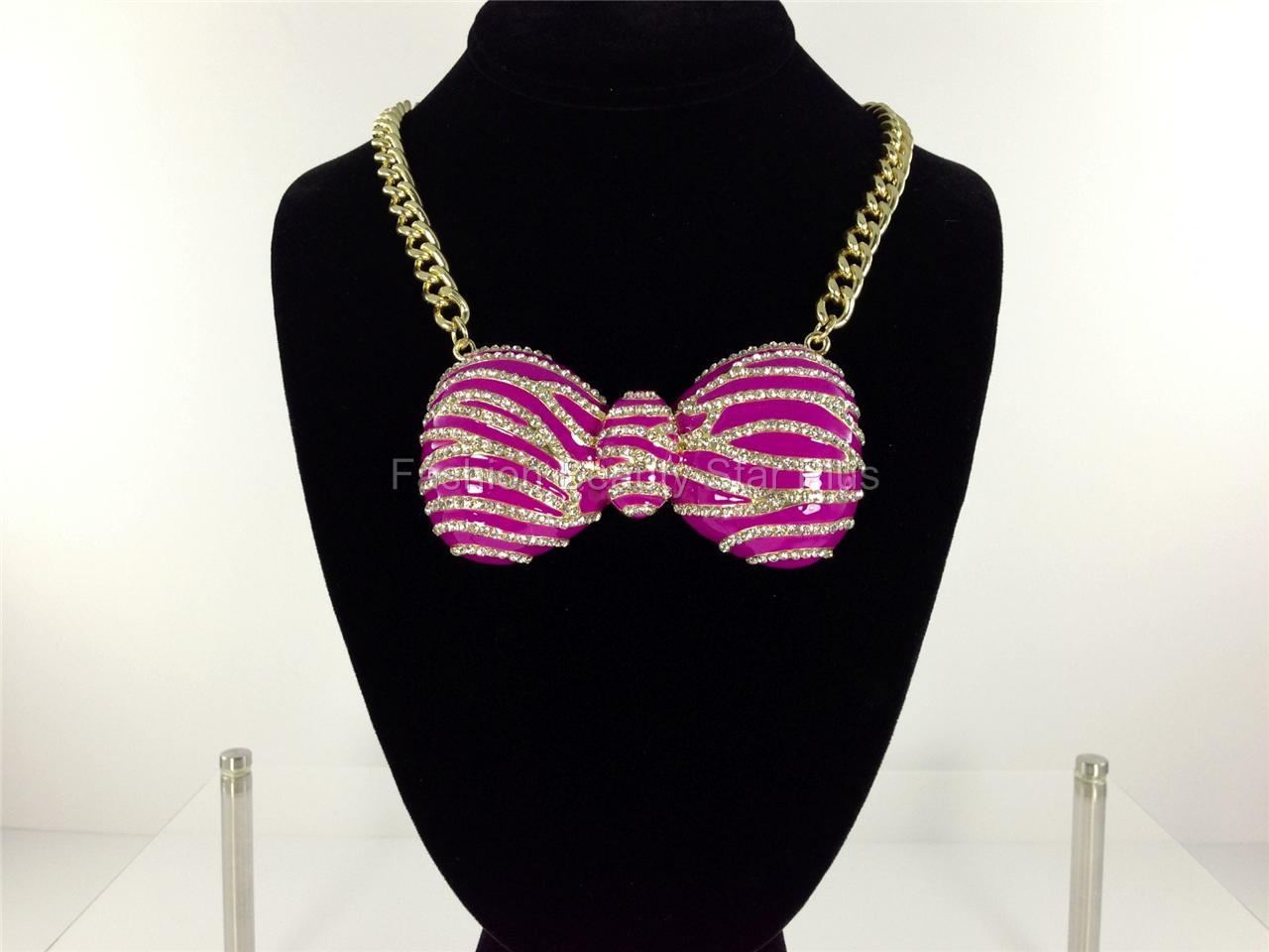 zebra stripe bow tie necklace bowtie pendant large 4 quot by 2 25 quot ebay zebra stripe bow tie necklace bowtie pendant large 4 quot by 2 25 quot ebay