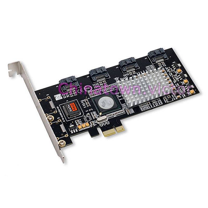 4Port SATA II PCIe Express RAID Controller Card Silicon Image SIL