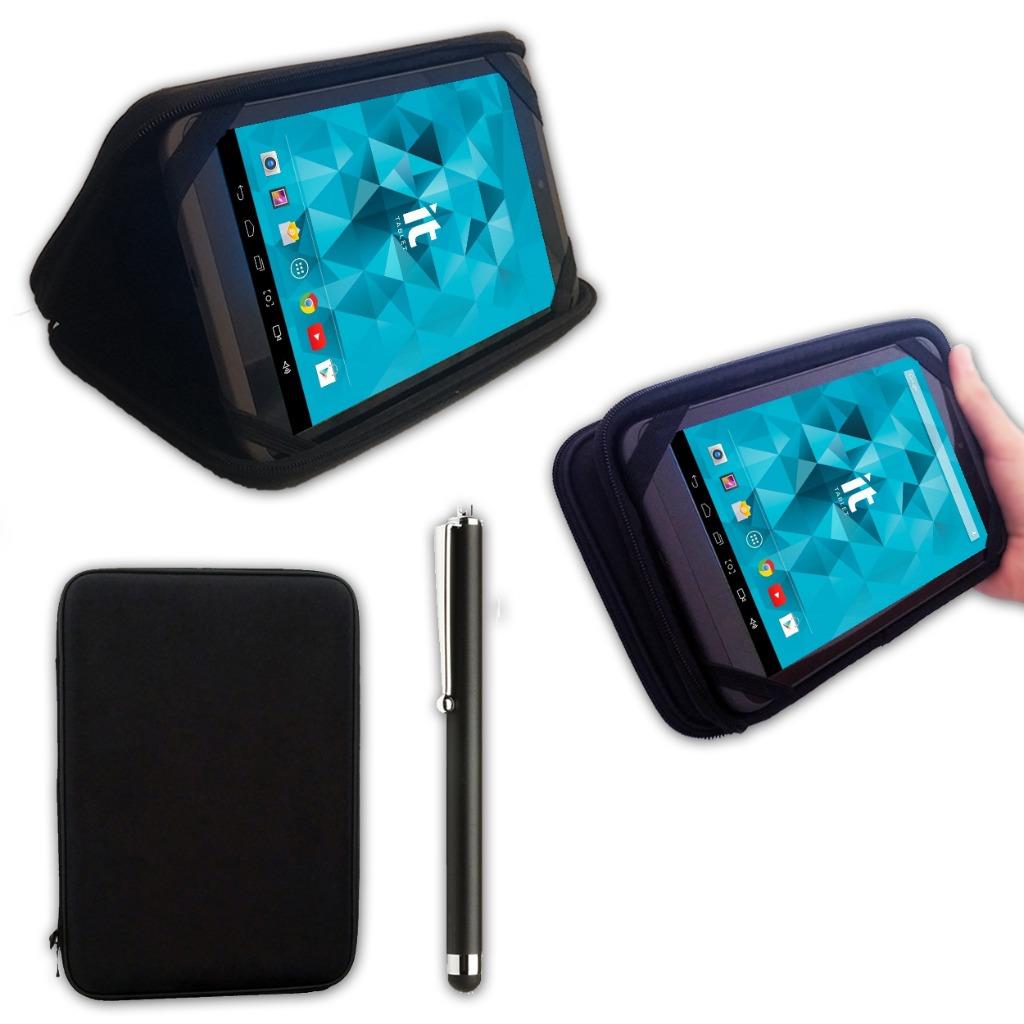 BLACK EXECUTIVE HARD ZIPPED CASE FITS TESCO WINDOWS CONNECT 10" INCH