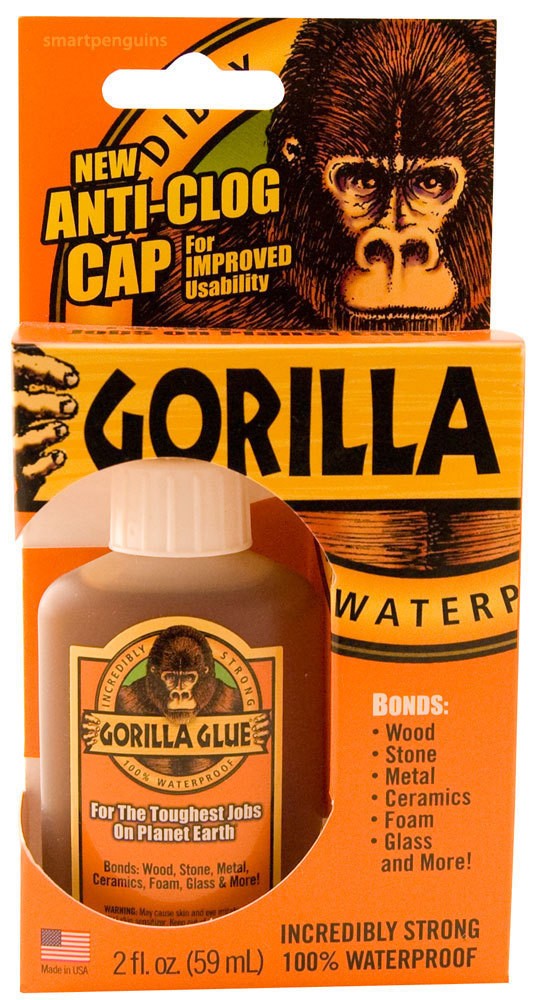 Gorilla Glue 2oz Waterproof Super Strong Stainable & Paintable Solvent Free eBay