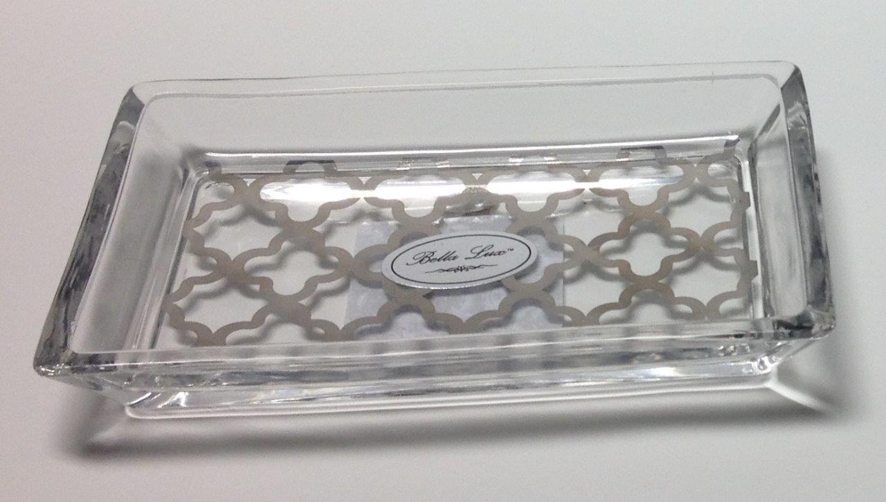 Bella Lux Glass Bath AccessoriesSoap or Trinket Dish2 options eBay