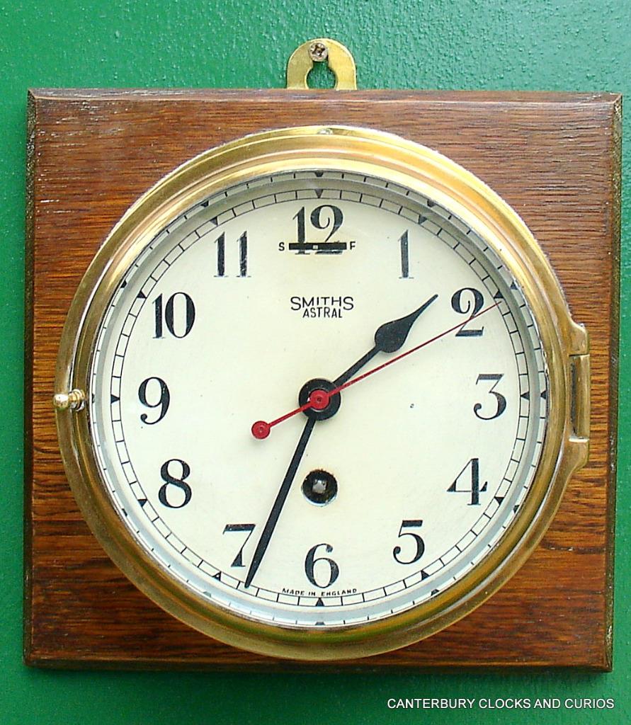 SMITHS ASTRAL ANTIQUE 8 DAY MARINE TIMEPIECE BRASS SHIPS CLOCK eBay
