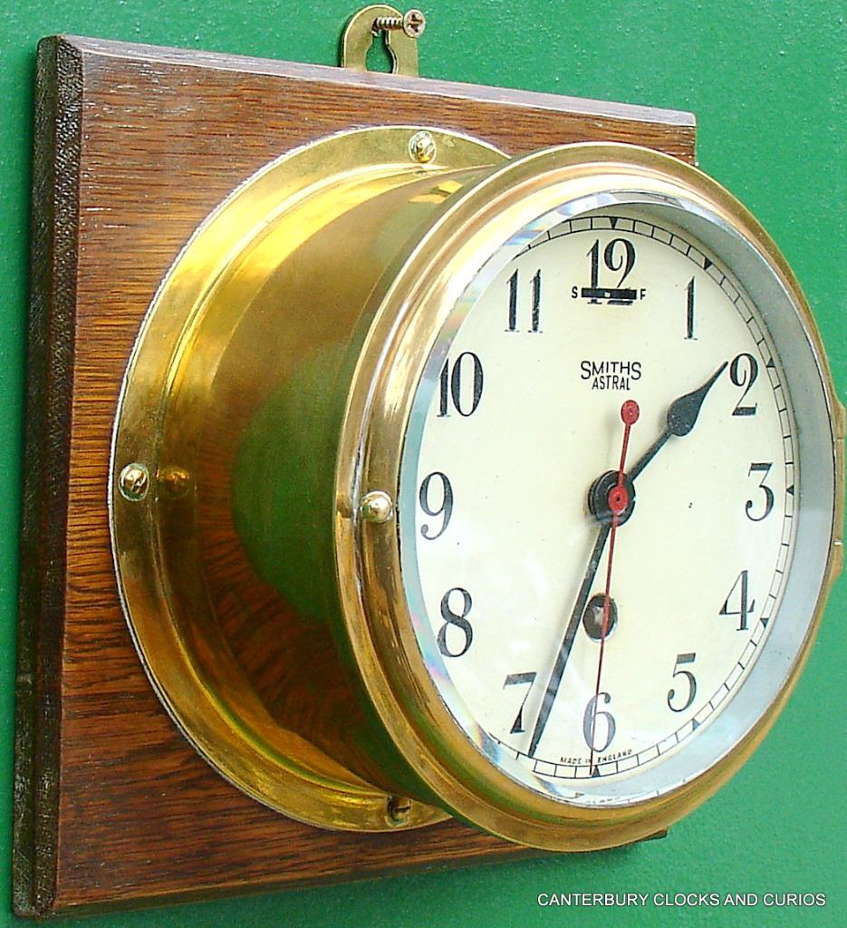 SMITHS ASTRAL ANTIQUE 8 DAY MARINE TIMEPIECE BRASS SHIPS CLOCK eBay