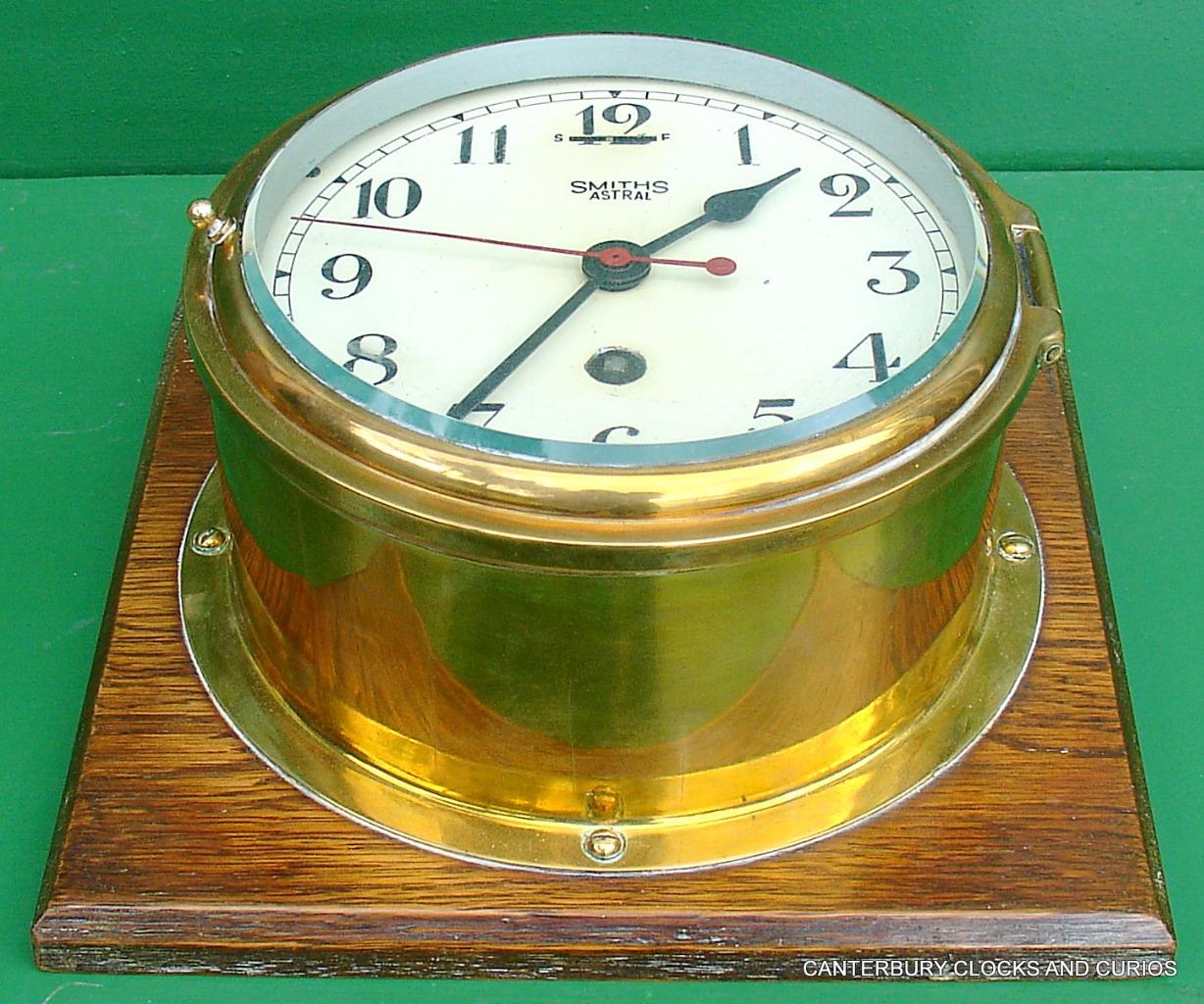 SMITHS ASTRAL ANTIQUE 8 DAY MARINE TIMEPIECE BRASS SHIPS CLOCK eBay