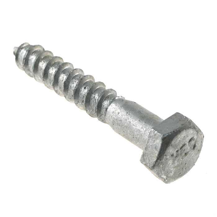 Qty 50 Hex Coach Screw M8 (8mm) x 40mm Galvanised Lag Bolt Gal HDG Galv