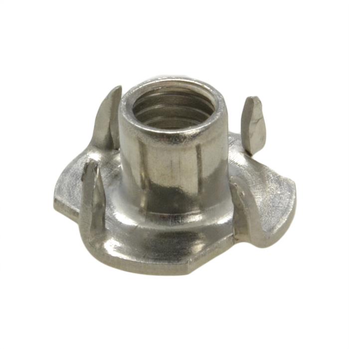 Qty 200 Tee Nut M8 (8mm) Stainless Steel 304 4 Prong T Nut Blind Timber