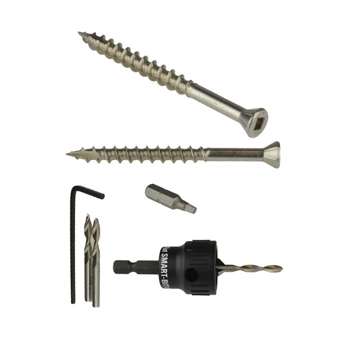 Qty 2000 Trim Head Decking Screw 8g x 50mm Stainless 304 Timber