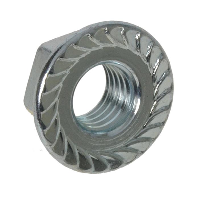 Qty 50 Hex Flange Nut M5 (5mm) Zinc Plated Serrated High Tensile Class