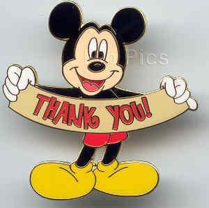 Disney Thank You Mickey Mouse Pin | eBay