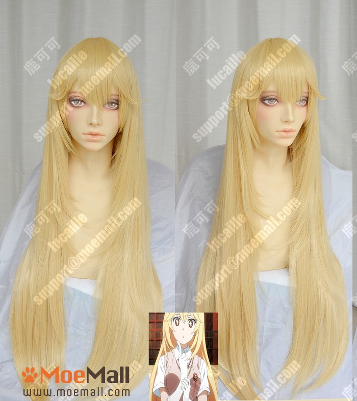 Toaru-Kagaku-no-Railgun-Shokuhou-Misaki-90cm-Blonde-Lolita-Cosplay-Party-Wig