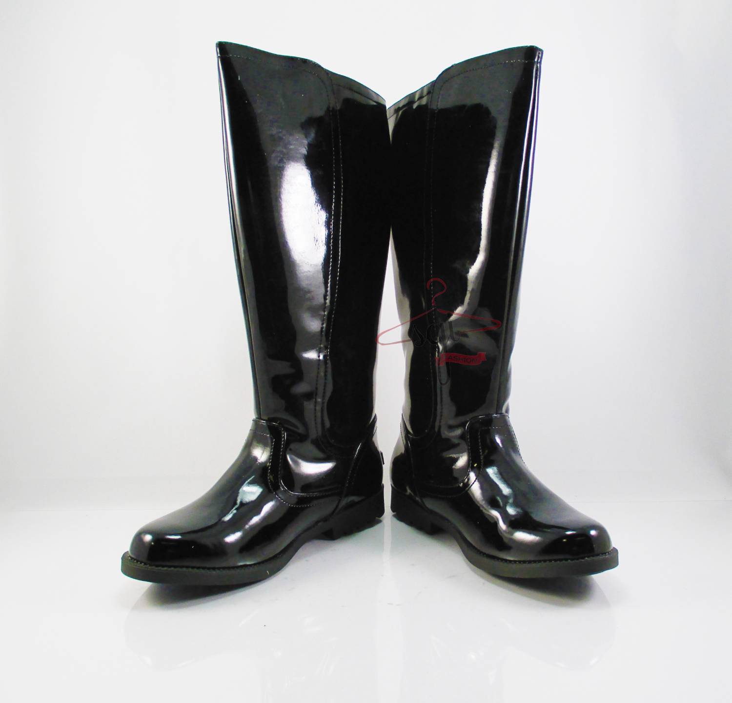 patent leather in rain