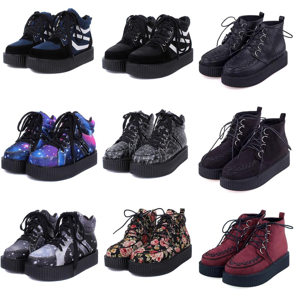 ladies lace up flat ankle boots