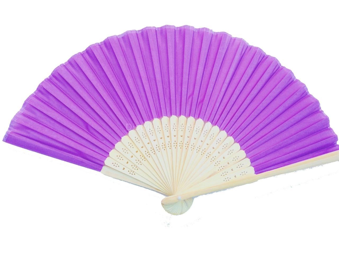 Wholesale 5 10 20 50 Quality White Silk Fabric Hand Fans Gift Wedding