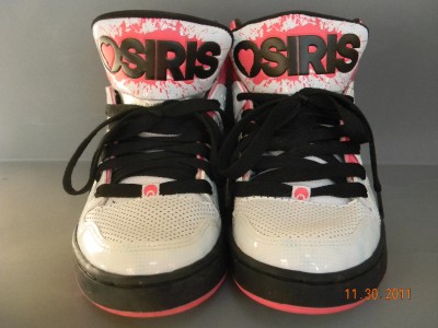 Womens Skate on Womens Osiris Nyc 83 Slim Skate Shoe Pink Zebra Ebay