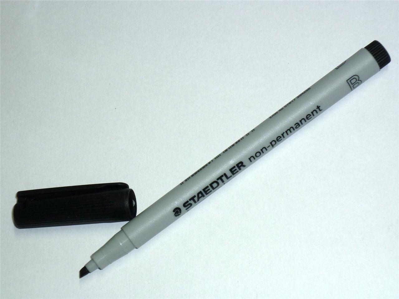 Non permanent pen clearance
