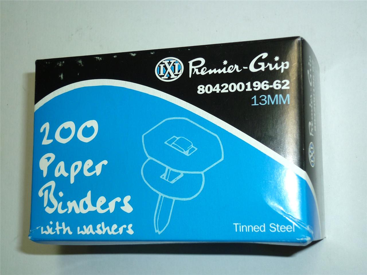 PremierGrip 200 Paper Binders with washers 13mm tinned steel file paper binder 5018224022017 eBay