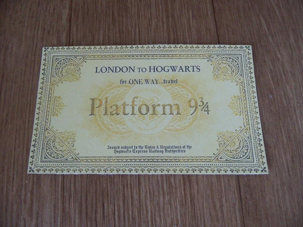 Hogwarts Express Train Ticket Replica Harry Potter Films stocking
