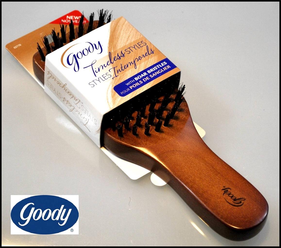 New GOODY Timeless Styles Wooden Brush w/ Boar Bristles eBay