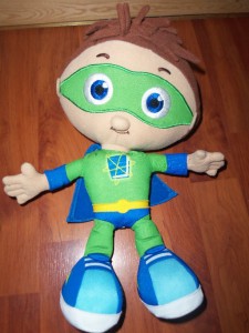 super why talking plush doll