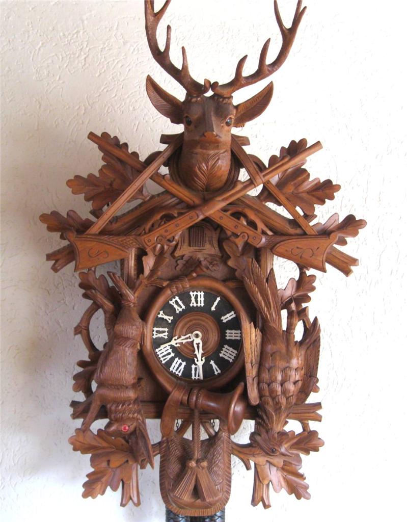 Cuckoo Clock Large Hunters Style