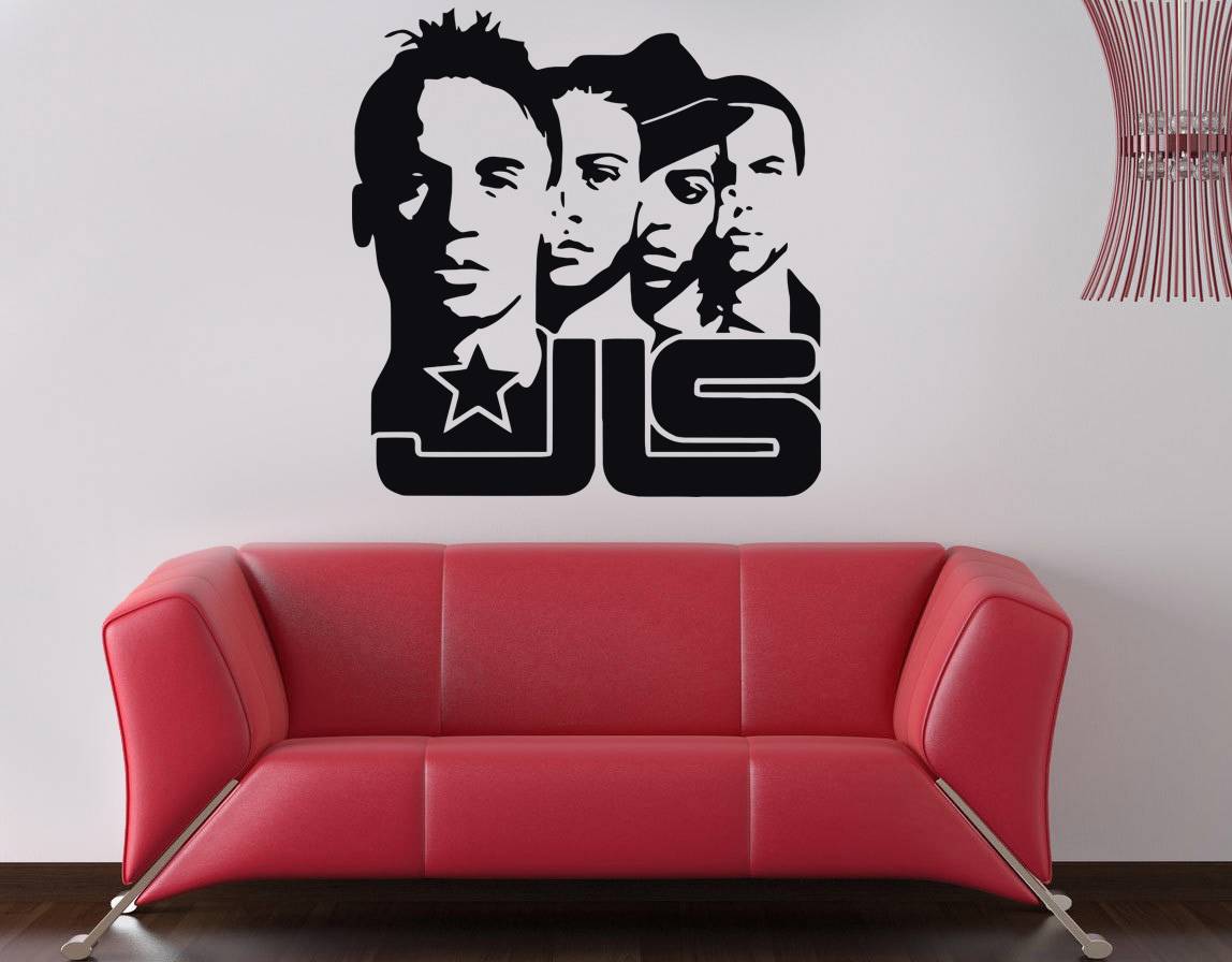 JLS Decal Wall Sticker Art Home Decor Vinyl Silhouette Stencil Music Band ST31 eBay