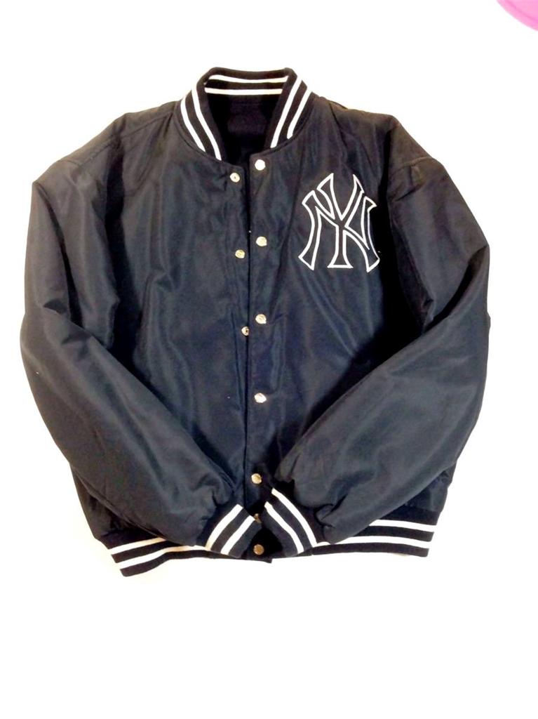 newyorkyankees衣服,newyorkyankees men"s jh design new york yankees reversible letterman jacket