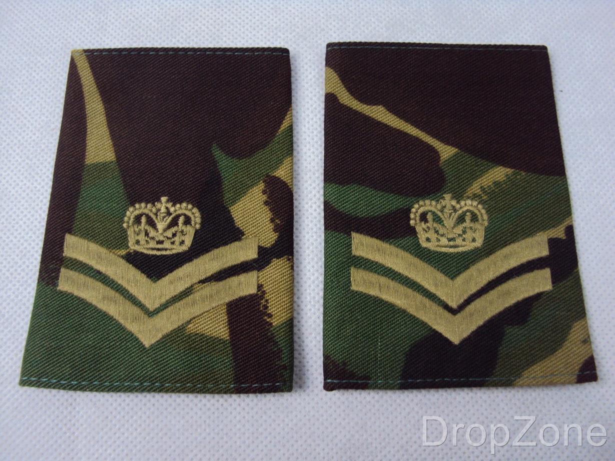Pair Army DPM Rank Slides, SSM, Major, Drum Major, Lt, 2nd Lt, Cpl,Cpl