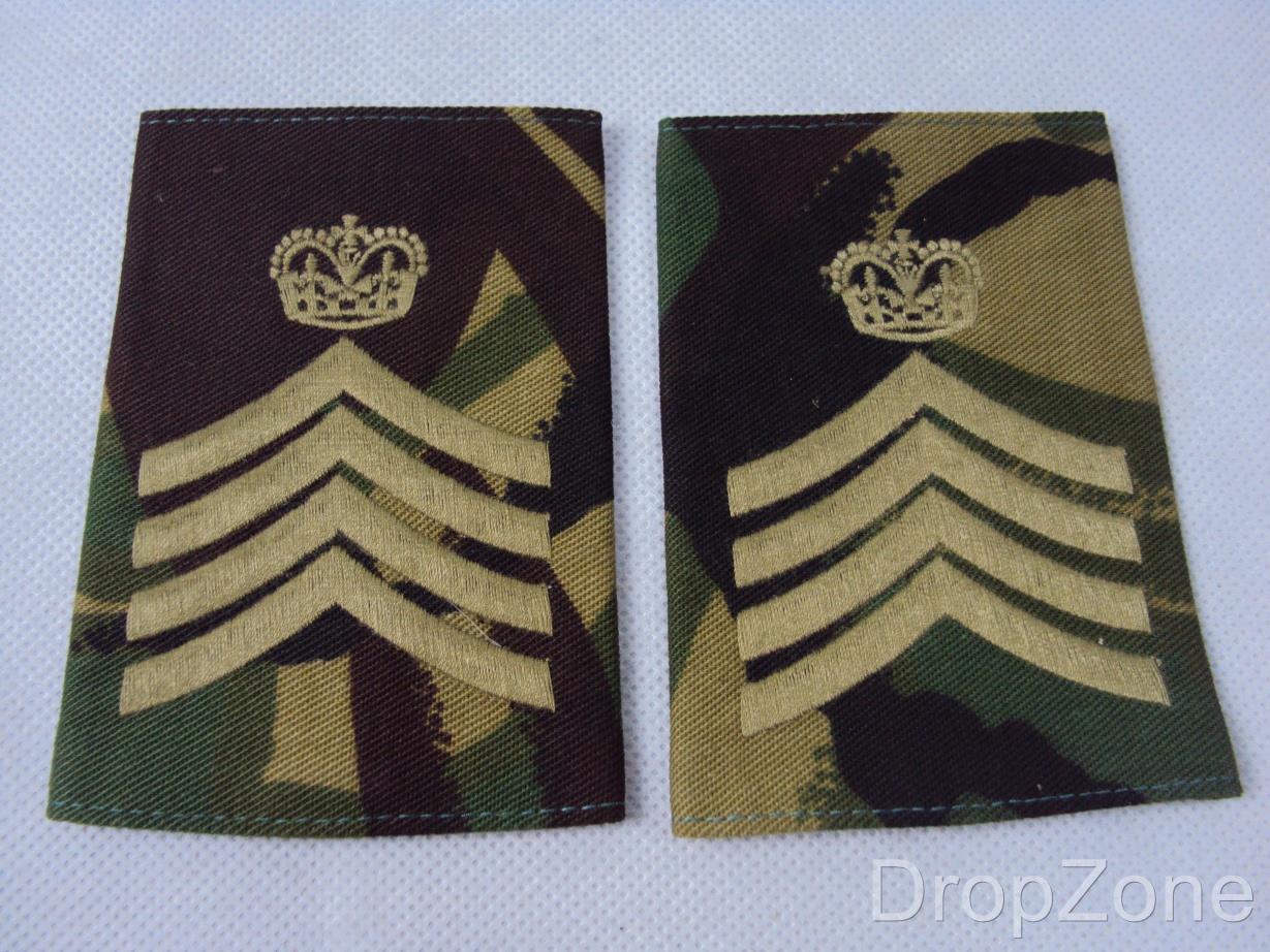 Pair Army DPM Rank Slides, SSM, Major, Drum Major, Lt, 2nd Lt, Cpl,Cpl