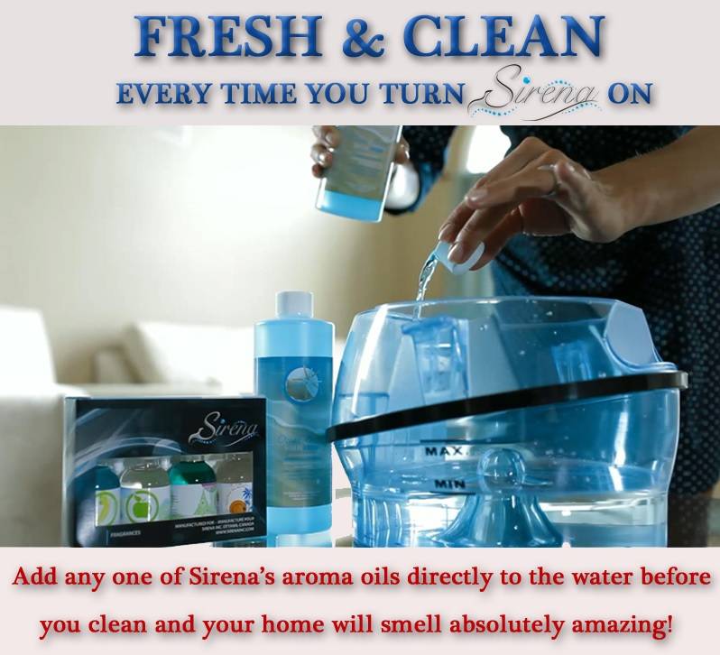 Sirena WATER BASED Vacuum Cleaner 2 speed w/ Fragrance & Ocean Breeze