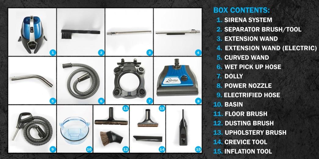 Sirena WATER BASED Vacuum Cleaner 2 speed w/ Fragrance & Ocean Breeze Deodorizer eBay