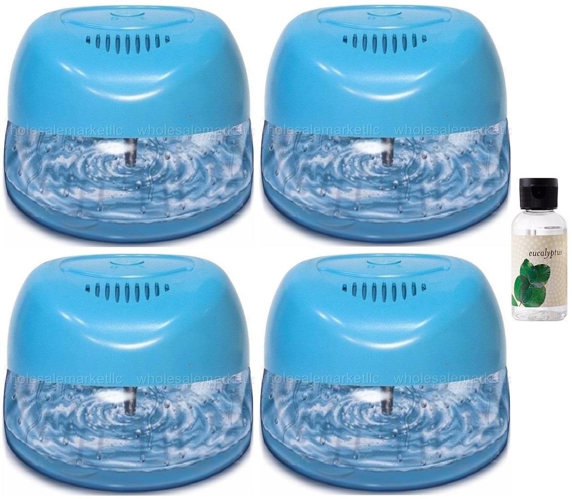 4 Blue Air Purifiers w/ Rainbow Rainmate Eucalyptus Fragrance / Asthma