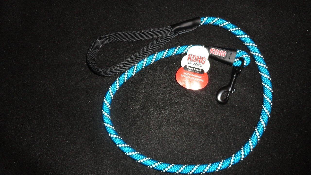 New KONG Heavy Duty Dog Rope Leash Pink Gray Red Turquoise 4 FT Long