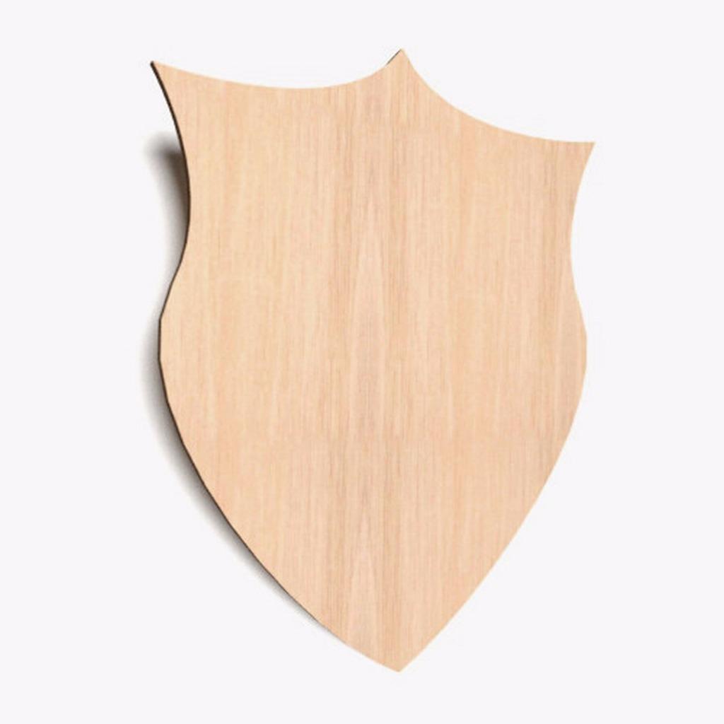 WOODEN WALL SHAPE Plaque Plain Tags Blank Hanging Art Arms Decoration