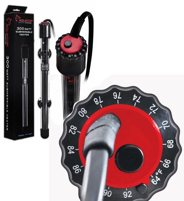 Aquatop Aquarium Heater HT 300 Heater 300 Watt Up to 100 Gallons 12 Inch