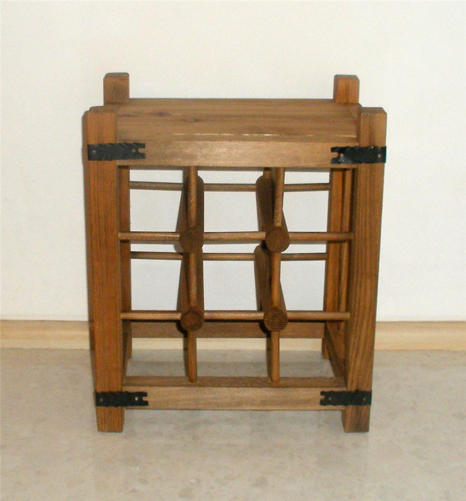 old wooden wine rack