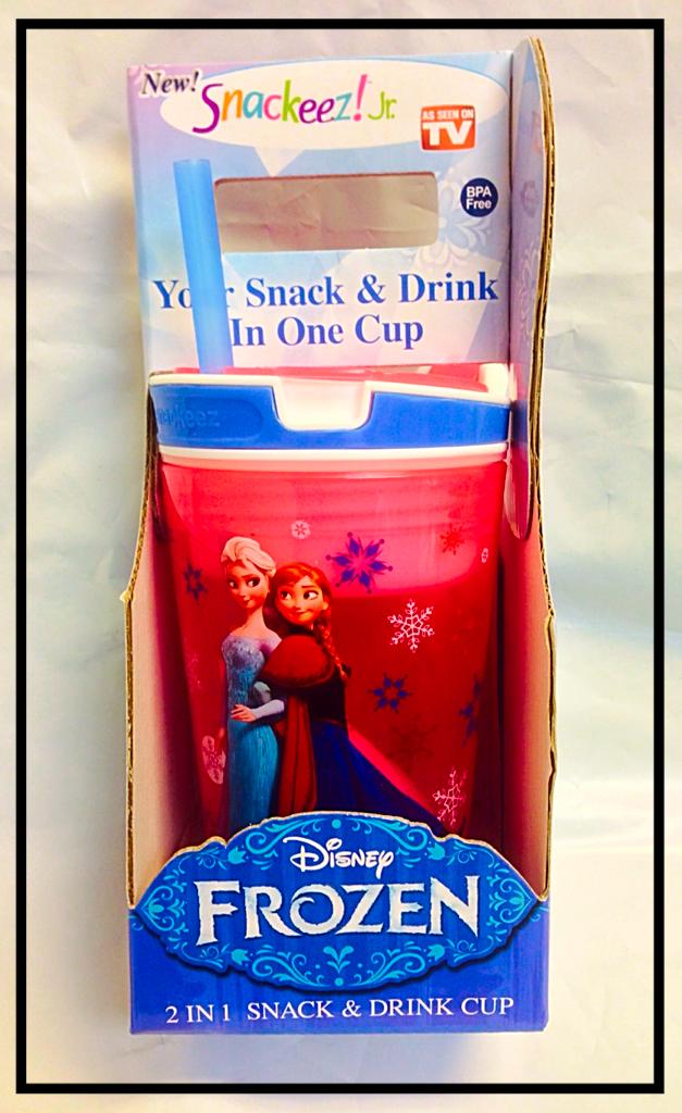 Snackeez Jr Disney Frozen Elsa/Ana/Olaf/Kristoff Snack,Drink1 Cup As