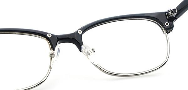 Fashion Classic Metal Women Vintage Men Eyeglasses Semi ...