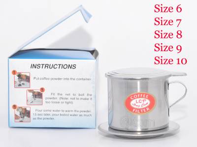 Vietnamese Coffee Filter Press Maker -Stainless Steel / Full Size 6-7-8- 9-10 eBay