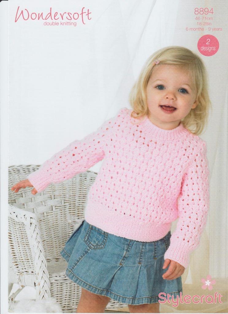 BABY GIRLS CARDIGAN & SWEATER STYLECRAFT KNITTING PATTERN 8894 eBay