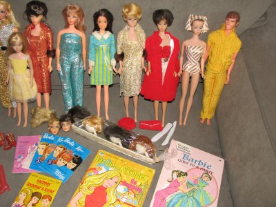 Vintage Mod Barbie Friends Clothing Doll Cases Midge Ken Francie