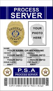 Process Server ID Badge gt CUSTOMIZE WITH YOUR PHOTO INFO