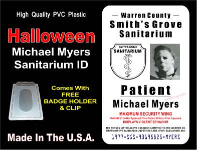 badgecard,badgeearned 有关以下物品的详细资料: halloween movie id badge / card prop