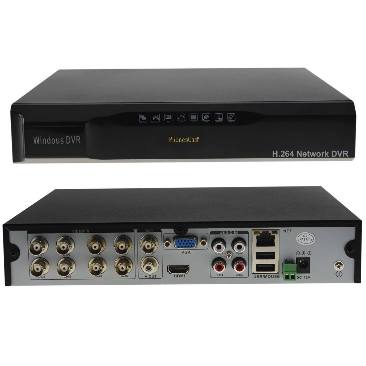 8CH Digital Video Recorder H.264 Network DVR CCTV UI Security System