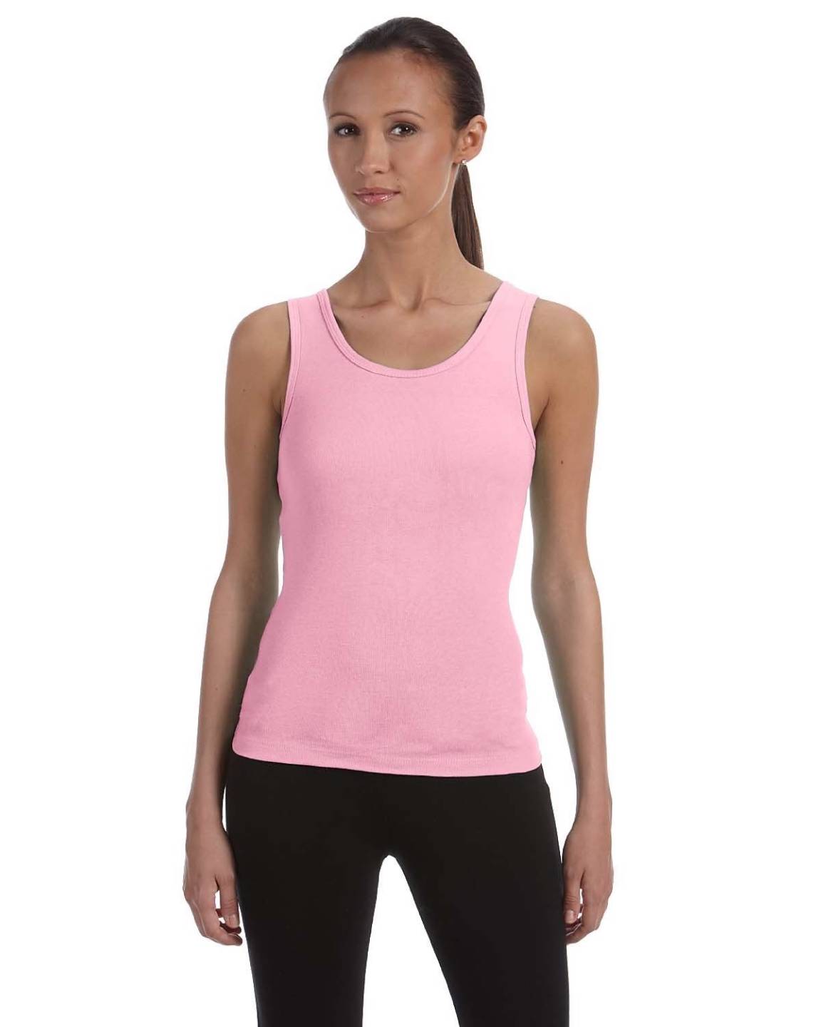 Bella Canvas Women's Tank Top Junio Fit Baby Rib Tank Wide Strap MA080