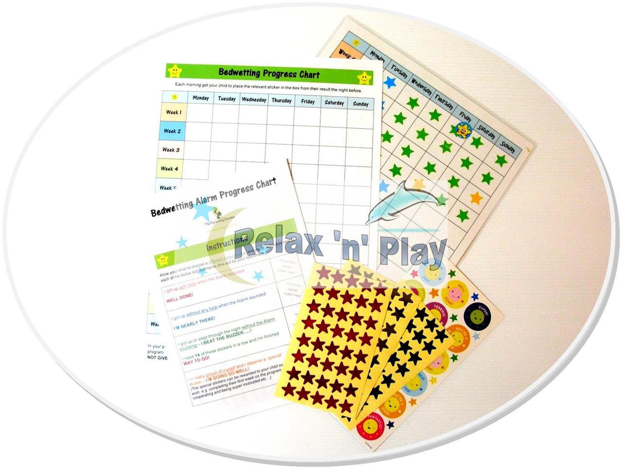 bedwetting alarm package new urine bed sensor bedwetting star chart